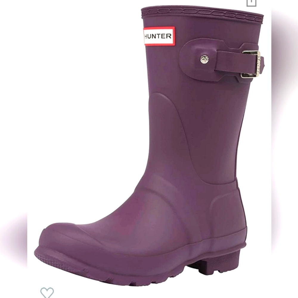 Hunter Boots - Short Black Grape